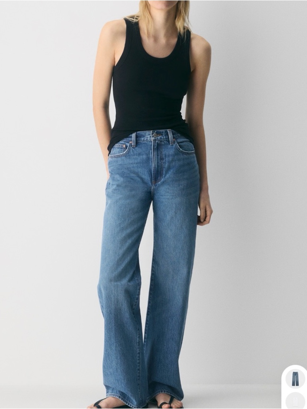 DENIM FORUM The Farrah Hi-Rise Wide